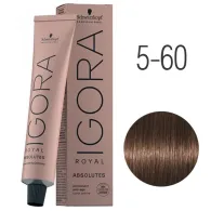 Schwarzkopf Tinte Igora Royal Absolutes 5-60 castaño claro marrón natural 60ml