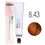 Tinte Dialight 8.43 Rubio Claro Cobrizo Dorado - Loreal 50gr.