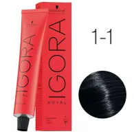 Schwarzkopf  Igora Royal 1-1 negro azul 60ml